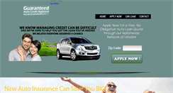 Desktop Screenshot of guaranteedautocreditapproval.com